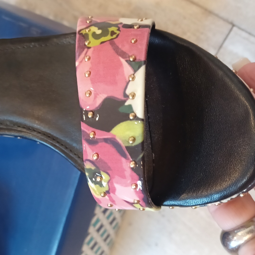 Limelight Rafaella Black Multi-Colored Wedges - Picture 4 of 11